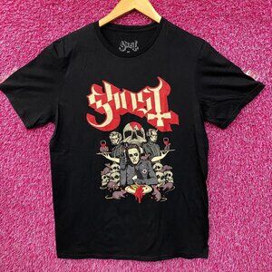 Ghost Cherry Pie Cardinal Copia Rock Band T-Shirt Medium